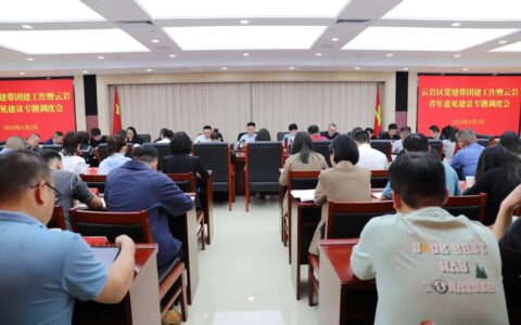 云岩区召开党建带团建工作会暨云岩青年意见建议专题调度会