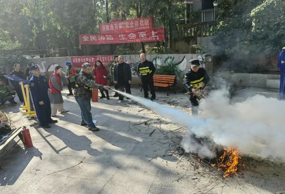 以练筑防 以宣促安——水口寺街道“119”消防宣传月活动圆满完成