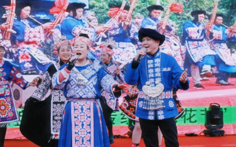 燕楼镇：春节欢歌传苗韵 跳花热舞颂乡情