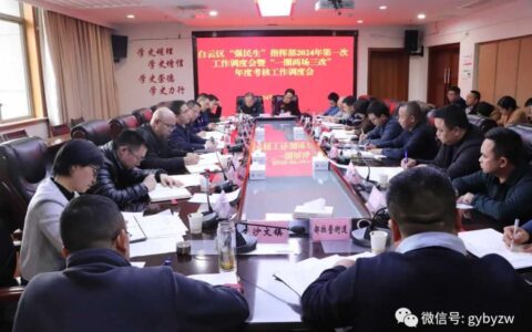 白云区“强民生”指挥部2024年第一次工作调度会暨“一圈两场三改”年度考核工作调度会召开
