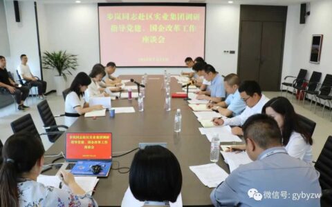 区委主要负责同志赴区实业集团调研指导党建、国企改革工作