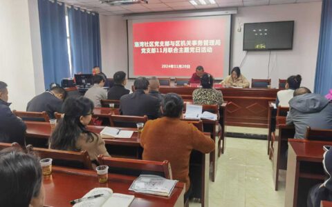 乌当区机关事务管理局党支部与洛湾社区党支部开展联合主题党日活动