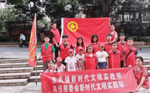 东风镇开展“青年共治理·行动到 网格”主题文明实践活动