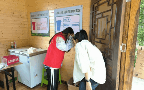 垃圾分类乡村美 驿站兑物种类多