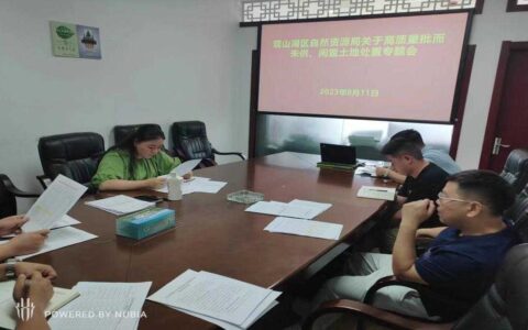 贵阳市观山湖区自然资源局召开关于高质量批而未供、闲置土地处置专题会