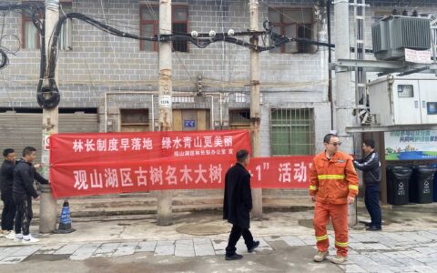 观山湖区开展“保护古树名木”宣传活动
