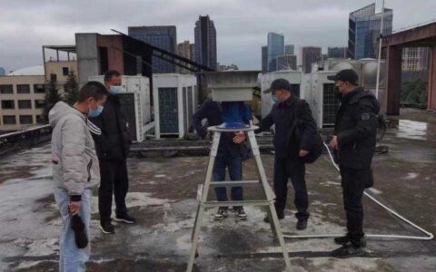 观山湖区人防部门亲临现场参加警报设施建设验收工作