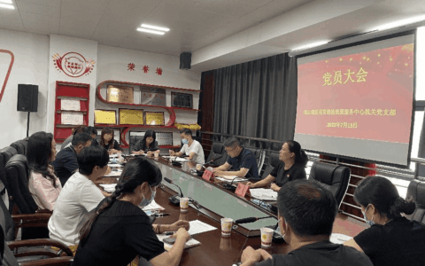 商贸物流集聚服务中心党支部 召开支部换届选举党员大会