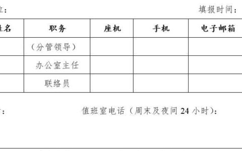 观山湖区人民政府办公室关于报送应急管理工作联络员的通知(观府办发〔2015〕60号)