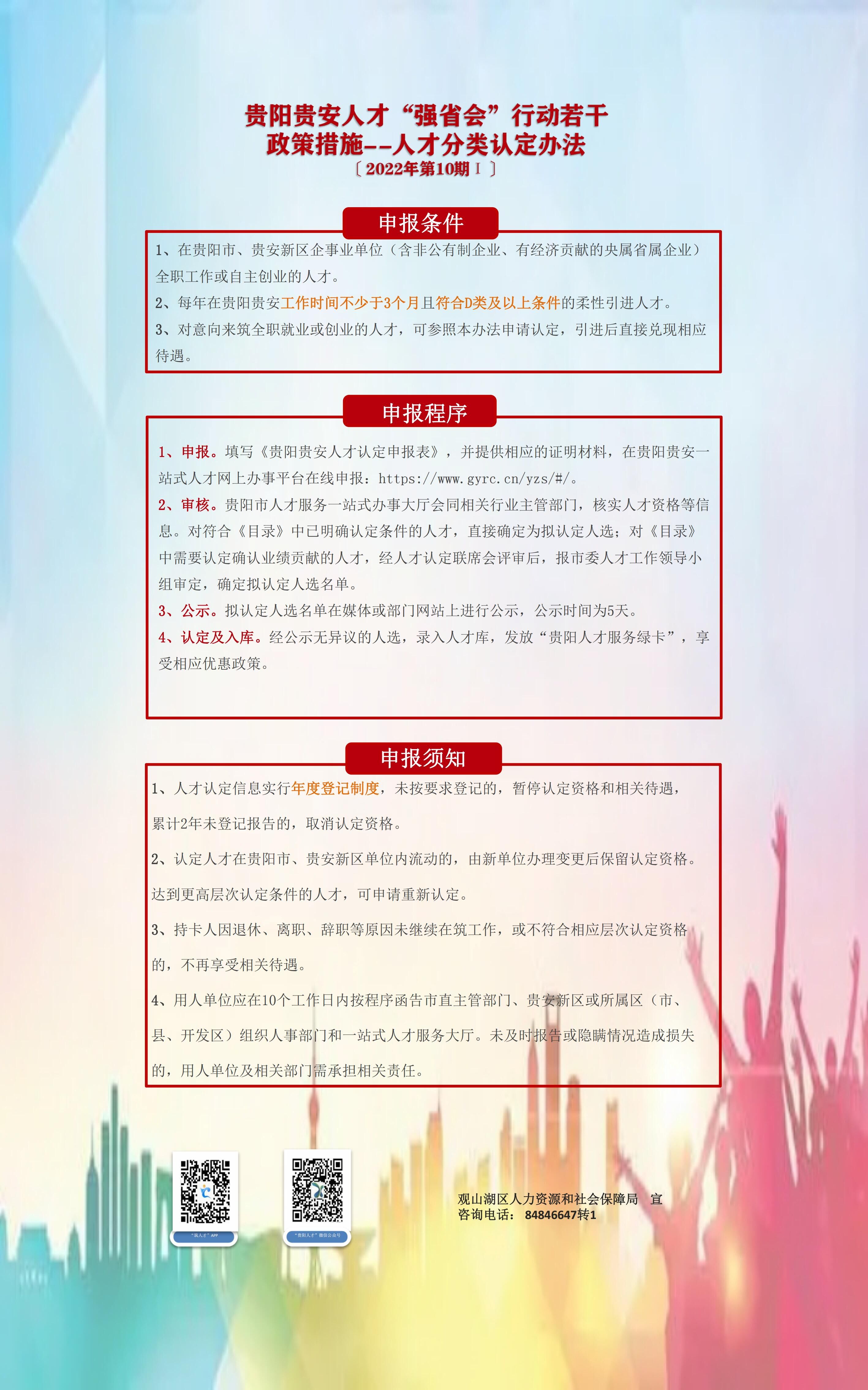贵阳贵安人才“强省会”行动若干政策措施——人才分类认定办法【2022年第10期Ⅰ】