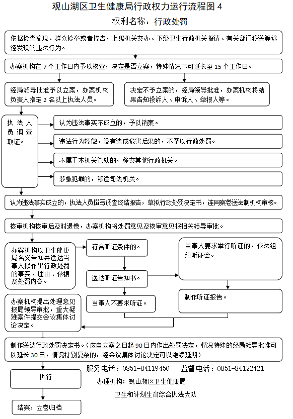 行政处罚办理流程图