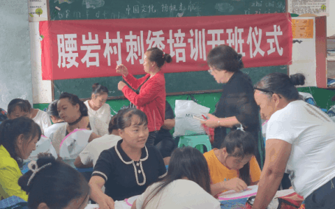 清镇市流长苗族乡：刺绣培训进村寨 欢快教学稳就业