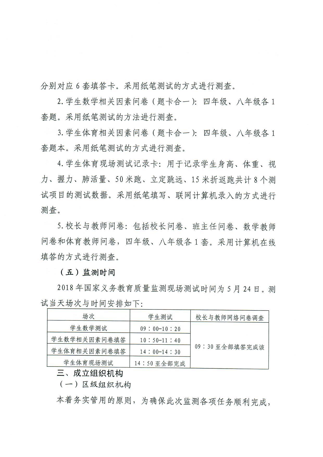 观府教督〔2018〕3号国家义务教育质量监测实施细则