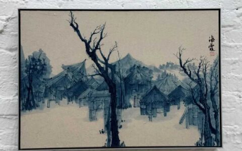 南京大学艺术学院师生走进右二村，用画笔“点亮”彩色小镇
