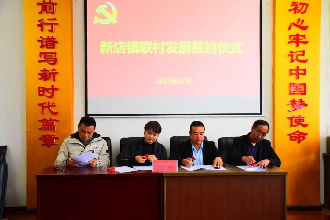 新店镇联村发展正式启航！六村三企携手共绘乡村振兴新画卷