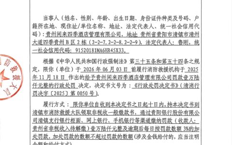 清镇市消防救援大队催告书