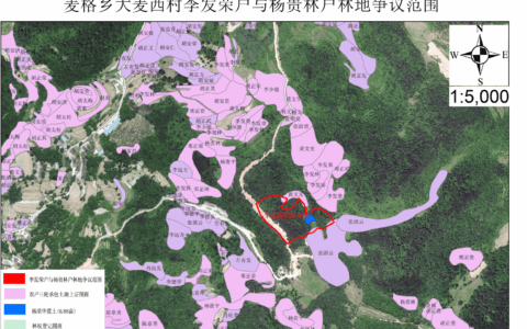 关于麦格乡大麦西村李发荣户与杨贵林户林地权属争议范围的公示