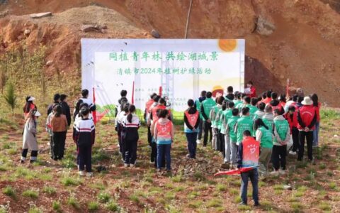 同植“青年林” 共绘湖城景—共青团清镇市委开展2024年植树护绿活动