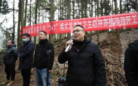 流长苗族乡黑土村“1+1”模式发展林下生态种养殖项目开工