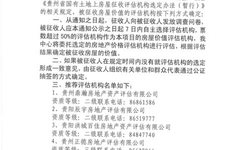 清镇市人民政府关于清镇市水晶集团片区城市棚户区改造项目（一期第三批次）选择评估机构的通知