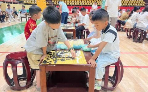 “爽爽贵阳·心学修文”2025年全民健身日主题活动——“阳明杯”少年围棋交流赛开赛