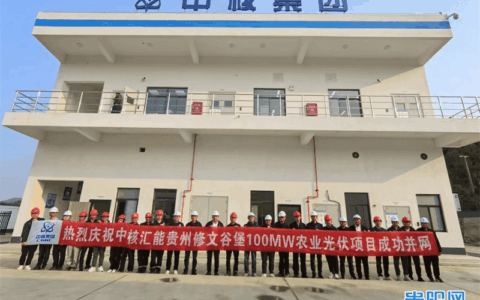修文谷堡农业光伏电站项目投用