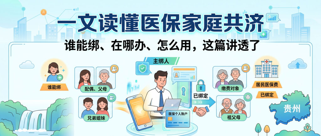 〔图〕一文读懂医保家庭共济：谁能绑、在哪办、怎么用，这篇讲透了