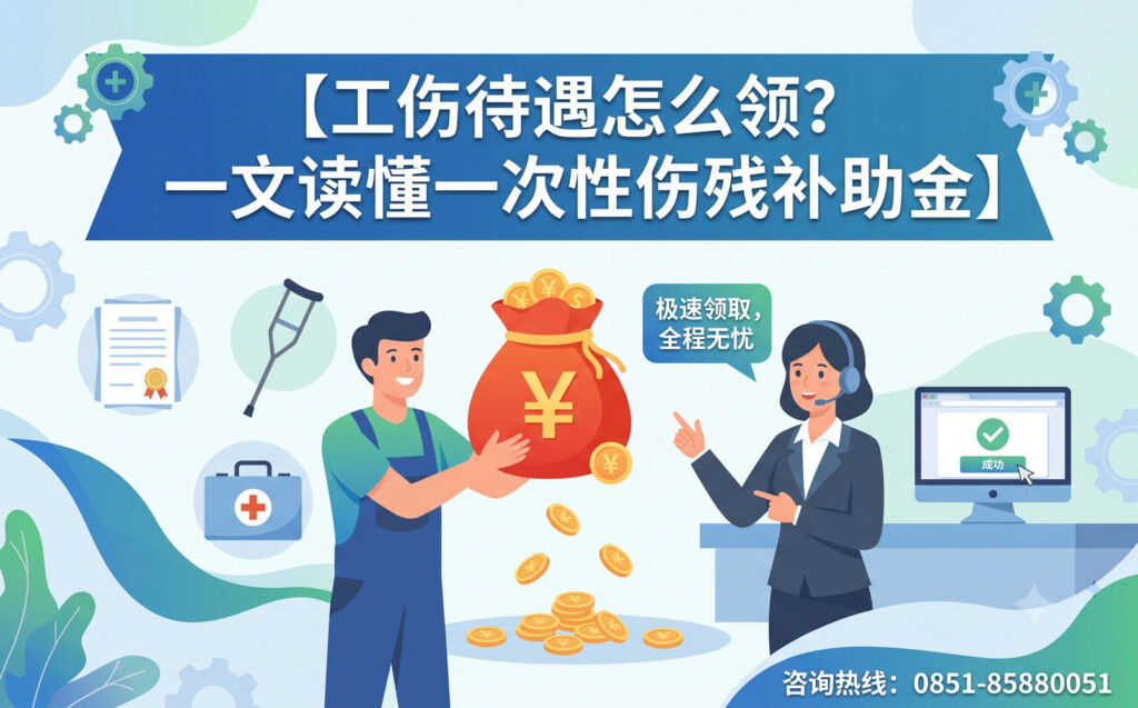 〔图〕工伤待遇怎么领？一文读懂一次性伤残补助金