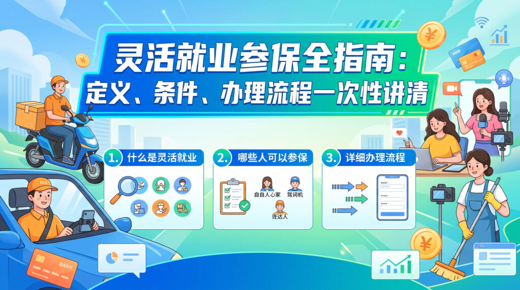 〔图〕灵活就业参保全指南：定义、条件、办理流程一次性讲清