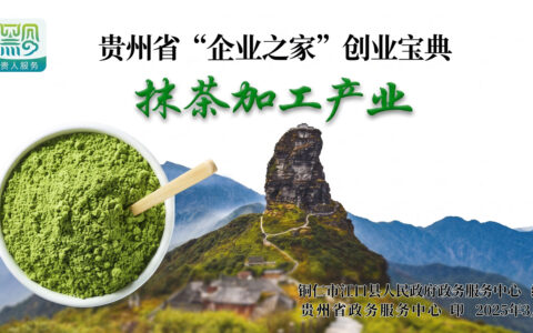 抹茶加工产业——贵州省“企业之家”创业宝典